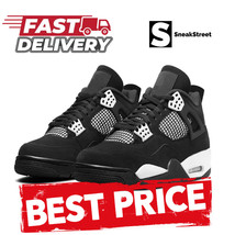 Sneakers Jumpman Basketball 4, 4s - White Thunder (SneakStreet) high qua... - $89.00