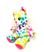 Build a Bear RAINBOW Hearts Cat 17&quot; BAB Sweet Eyes - £23.23 GBP