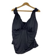 Sonnet Shores Tankini Size 24W Black Slimming Tummy Control Swimsuit Top 3X - $27.83