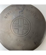 Vintage Griswold No 6 Cast Iron Skillet Erie PA USA 699 9” Across The Top - £159.20 GBP