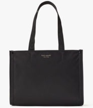 Kate Spade Sam Medium Black Nylon Tote Bag PXR00468 Purse Handbag NWT $1... - $128.69