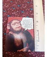 1 Funny Monkey Magnet Husband&#39;s Opinions Not Management&#39;s Opinions - $4.50