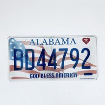 United States Alabama God Bless America Passenger License Plate BD44792 - £11.82 GBP