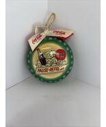 Coca Cola Christmas Ornament 1997 Have A Coke Pause Refresh Green White ... - €5,47 EUR