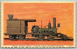 Original John Bull Engine Smithsonian Washington DC UNP Linen Postcard H12 - £3.89 GBP