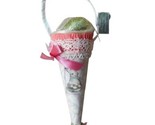 Midwest Victorian Whimies Easter Cone Pink Ornament Kitsch Artisian Pape... - $15.54