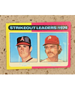 1975 Topps Baseball 1974 Strikeout Leaders Nolan Ryan / Steve Carlton #3... - $13.65 CAD
