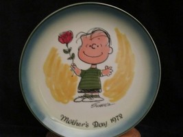 PEANUTS 1972 MOTHER&#39;S DAY collector plate LINUS Charles Schulz 1st Edition - $9.99