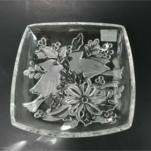 Gorham Holiday Traditions Christmas Cardinals 8&quot; Square Serving Bowl Cry... - $364.98 MXN