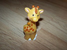 Fisher Price Little People Zoo Animal Noah's Ark Giraffe PVC Figure Toy 2002 EUC - $7.00