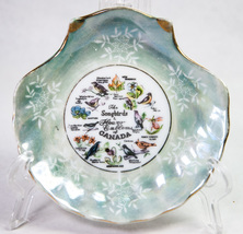 The Songbirds &amp; Flower Emblems of Canada Souvenir Ashtray Clam Shell Dis... - £5.19 GBP