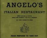 Mr Angelo&#39;s Italian Restaurant Menu Santa Barbara Plaza Los Angeles Cali... - £59.65 GBP