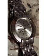 Geneva Watch Large band 8 3/4&quot; Runs Great New Battery Men or Women - £15.75 GBP