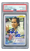 Chevy Chase Signed National Lampoon&#39;s Vacation Trading Card PSA/DNA - £152.65 GBP