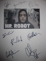 Mr Robot signed TV Screenplay script X8 Autograph Signature Rami Malek C... - $16.99