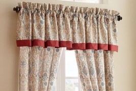WATERFORD  1pc &quot;PHOEBE&quot; TAILORED VALANCE 55&quot; x 18&quot; BNIP - $39.59