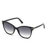 Tom Ford ANI 844 01B Shiny Black / Gray Gradient Sunglasses TF844 01B As... - $198.55