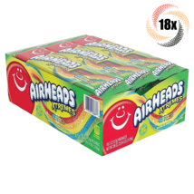 Full Box 18x Packs Airheads Xtremes Rainbow Berry Sweet & Sour Candy Ropes | 2oz - £26.66 GBP