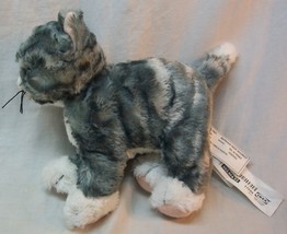 Ikea Lilleplutt Cute Gray And White Stripped Cat 9&quot; Plush Stuffed Animal Toy - £14.34 GBP