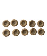 Vintage Faux Wood Button Lot 10 Brown Grey Natural Acrylic 4 Holes Mid C... - £7.00 GBP