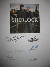 Sherlock TV Signed Script Screenplay X6 Autograph Benedict Cumberbatch Martin Fr - £13.62 GBP