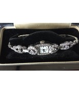 Designer vintage 3.32 carat 14k white gold Hamilton watch bracelet  6.25... - £5,539.52 GBP