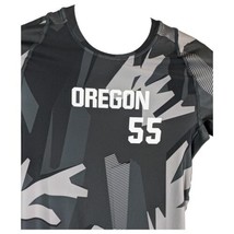 Oregon MMA Wrestling Compression Shirt Nike Pro Combat Mens L Large Gray Camo - £27.52 GBP