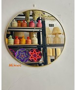 Moroccan Circle Mirror (Brass),Round Mirror Gold,Unique Gift,Wall BRASS ... - $67.01 CAD+