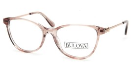 New Bulova Paros Crystal Brown Eyeglasses Glasses Frame 53-16-140 B42mm - £49.79 GBP