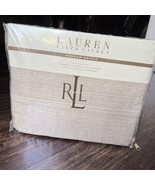 Vntg 2011 Ralph Lauren Full Sheet 4pc Set Dunham Raffia Tan NIP 100% Cotton - €64,61 EUR