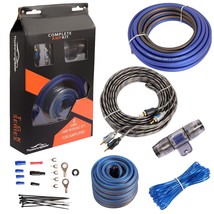 8 Gauge Complete Amp Kit True 8 Awg Amplifier Subwoofer Installation Wiring Wire - £34.41 GBP