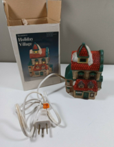 5 inch traditions holiday village light up royal cafe works great - $9.90