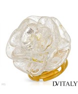 DV ITALY Brand New Ring Yellow Base metal and 925 Two tone Murano Glass - £19.51 GBP