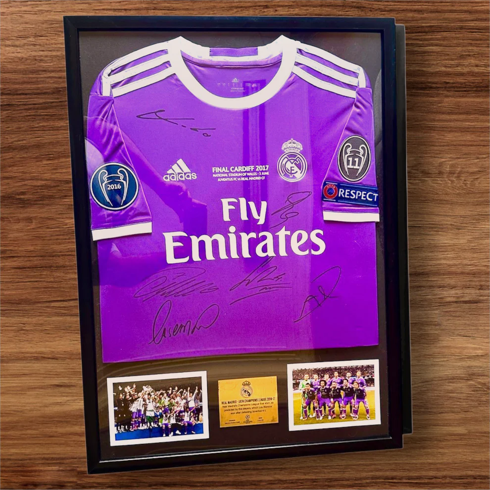Autographed Real Madrid Players Jersey 2017 UCL Final | Free USA Shipping - $386.00