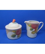 Mikasa Heritage CAB04 Orchard Odyssey Creamer And Covered Sugar Bowl VGC - $27.55