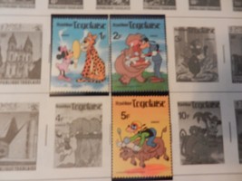 Set of 3 Disney Stamps 1980 Minnie, Goofy Dingo from Togo, MNH - £7.87 GBP