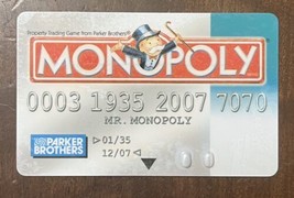 MONOPOLY ELECTRONIC BANKING EDITION  Replacement Credit Card - 003 - Aqua - $5.39