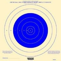 Paper TQ-4(P) 50-Official 100 Yd Small Bore Rifle Target for practice-blue - £15.36 GBP