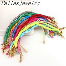 20Pcs Fashion Macrame Cord String Thread Rope Chain Copper Beads Adjustable Chai - $51.50