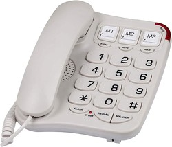 Blue Donuts Bd-403Bwht Big Button Phone For Seniors Â€“ Visually, Braill... - £23.07 GBP