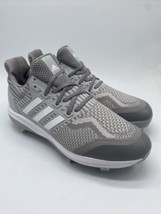 Adidas Ultra Boost DNA 5.0 Gray/White Metal Baseball Cleats ID9602 Mens ... - $119.95