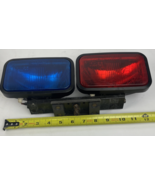 Vintage LAPD Flip Down Red / Blue Police Cruiser Lights - POWER 818D JAPAN - €86,75 EUR