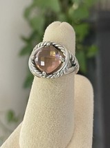 David Yurman Infinity Pink Morganite 925 Sterling Silver Ring Size 5.75 - $326.69