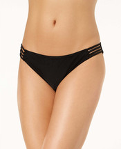 Hula Honey Juniors Ring True Strappy Bikini Bottoms,Black,Small - £20.63 GBP