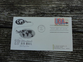 1968 20 cents International Air Mail First Day Issue Envelope Stamps  - £1.97 GBP