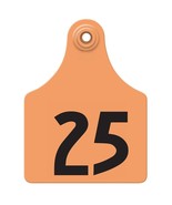 Allflex Global Maxi Numbered Tags 1-25 Orange - $57.40