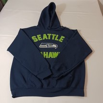 NFL Team Apparel Seattle Seahawks Hoodie Men&#39;s Medium Blue Pullover Swea... - €15,24 EUR