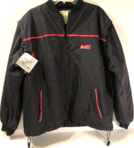 Coca-Cola Black Zip Thinsulate Insulation Nylon Vest Sleeveless Jacket L... - $14.85