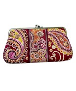 Vera Bradley Double Snap Kiss Lock Clutch Wallet Purse Filagree Floral 8... - $20.33 CAD