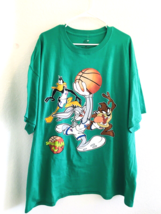 Space Jam Green T-Shirt Looney Tunes Bugs Taz Daffy 3XL  NWOT Brand New - £16.80 GBP